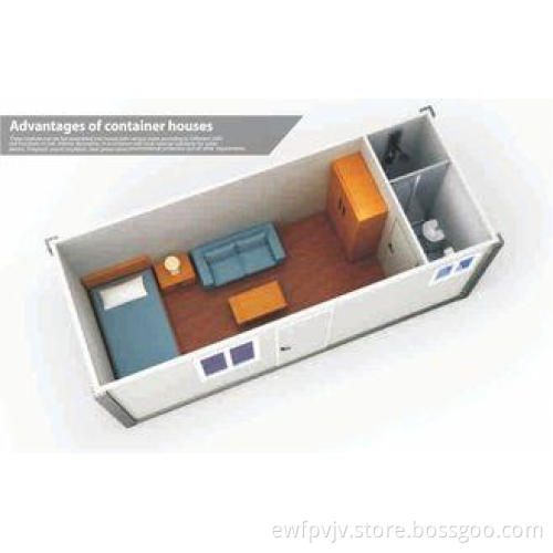 Camp Prefabricated Accommodation Container Dormitory with B